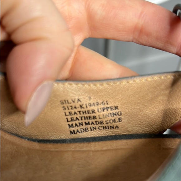 Miz Mooz Silva Gray ish green ish Slingback Heels - Picture 10 of 12